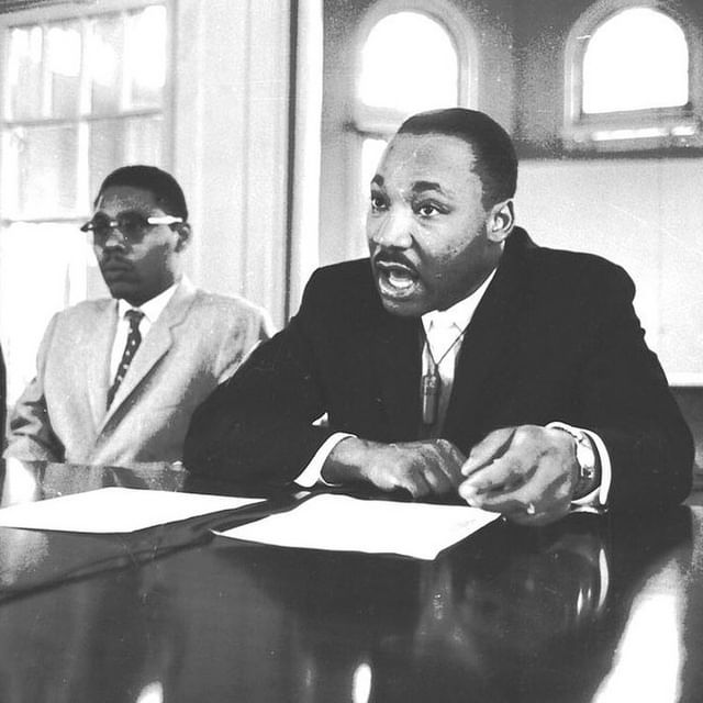 In celebration of the life and legacy of Dr. Martin Luther King, Jr., we remember his historic visits to two local universities, each just miles from our office. In 1960, Dr. King visited Shaw University a month after the Greensboro sit-ins. Six years later, he returned to Raleigh during the height of the Civil Rights Movement and spoke to an integrated crowd of 5,000 citizens at Reynolds Coliseum at NC State.

As we reflect on his impact and message, may we “never lose infinite hope” in realizing the world that he envisioned. #MLKday 

Read more via @downtownraleighalliance at the 🔗 in our bio.